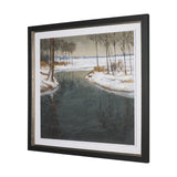 Winter Shadow by Mercana Studio Hand Embelished Framed Artwork Matted under Glass from Mercana - Luna Furniture