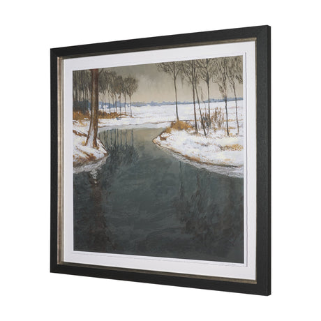 Winter Shadow by Mercana Studio Hand Embelished Framed Artwork Matted under Glass from Mercana - Luna Furniture
