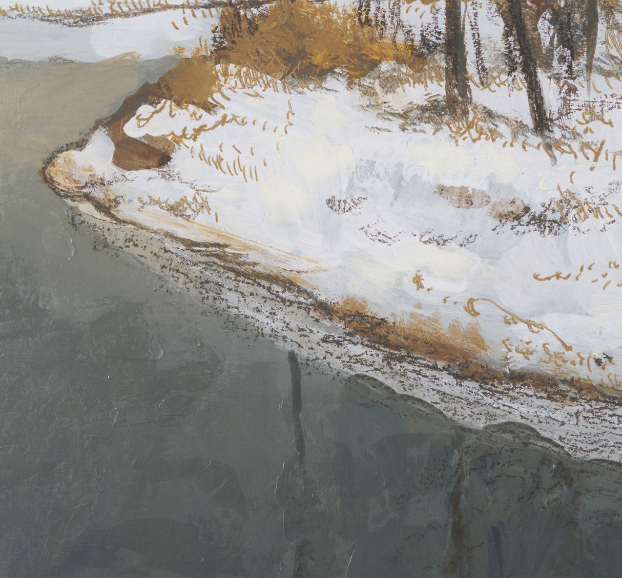 Winter Shadow by Mercana Studio Hand Embelished Framed Artwork Matted under Glass from Mercana - Luna Furniture