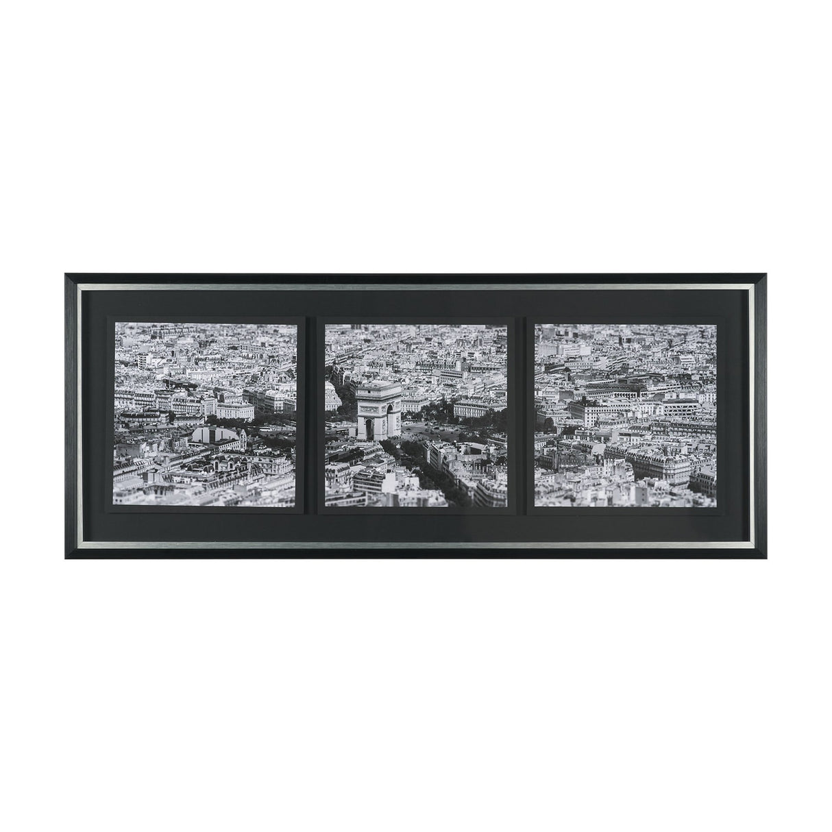 Arc de Triomphe- by Richard Silver Textured Framed Art Print Matted under Glass from Mercana - Luna Furniture