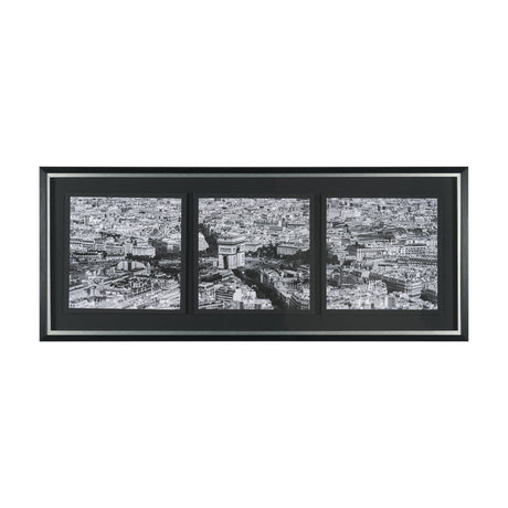 Arc de Triomphe- by Richard Silver Textured Framed Art Print Matted under Glass from Mercana - Luna Furniture