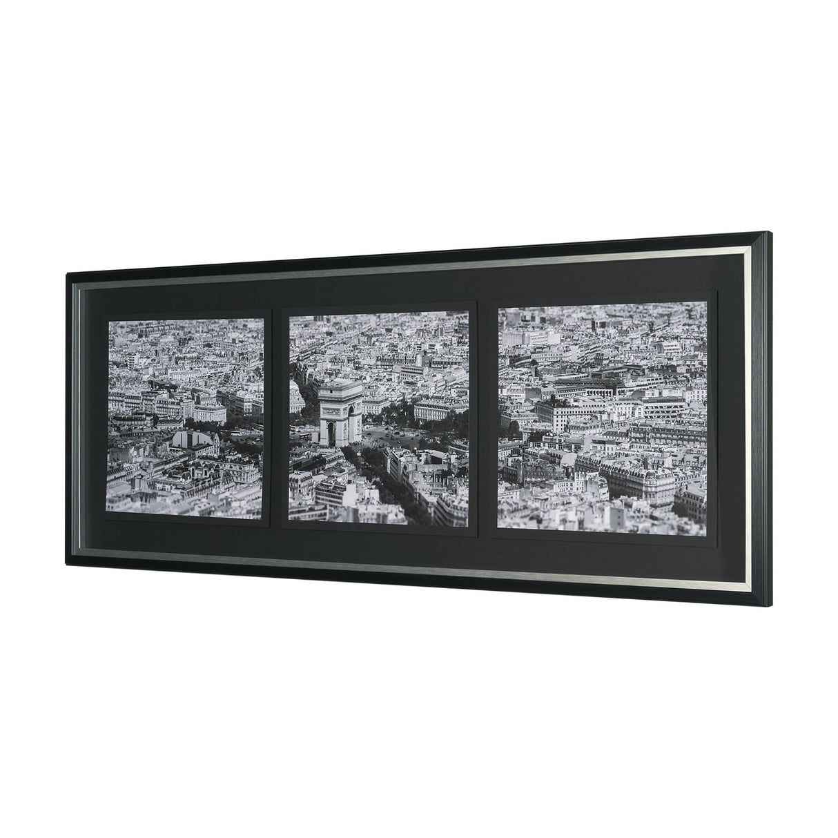 Arc de Triomphe- by Richard Silver Textured Framed Art Print Matted under Glass from Mercana - Luna Furniture