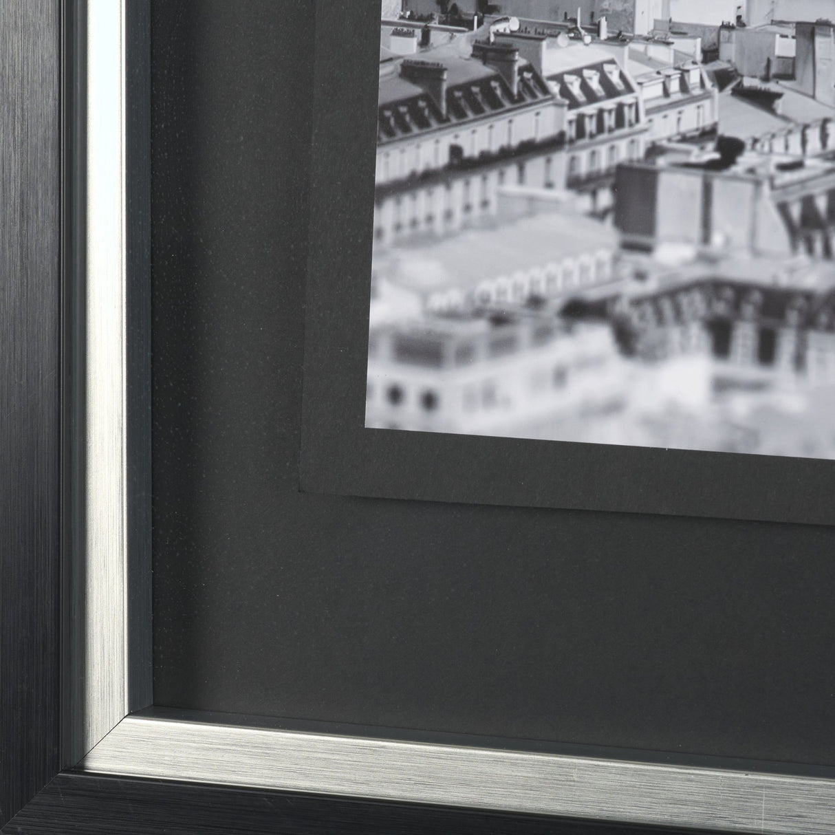 Arc de Triomphe- by Richard Silver Textured Framed Art Print Matted under Glass from Mercana - Luna Furniture