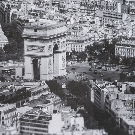Arc de Triomphe- by Richard Silver Textured Framed Art Print Matted under Glass from Mercana - Luna Furniture