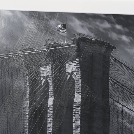 Brooklyn Bridge (Set of 3) by Richard Silver Textured Framed Art Print Matted under Glass from Mercana - Luna Furniture