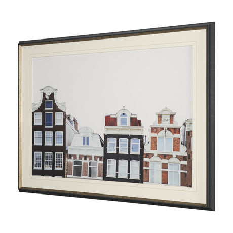Beautiful Buildings by Irene Sucocki Framed Art Print Matted under Glass from Mercana - Luna Furniture
