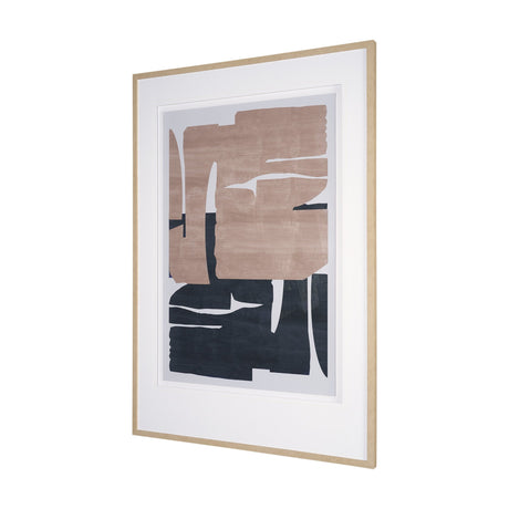 Deep Golden Brown II by Cartissi Textured Framed Artwork Matted under Glass from Mercana - Luna Furniture
