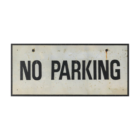 No Parking LG by Mercana Studio Hand Embelished Textured Framed Artwork Matted from Mercana - Luna Furniture