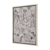 Dog Sketches II by Mercana Studio Hand Embelished Framed Artwork Matted under Glass from Mercana - Luna Furniture