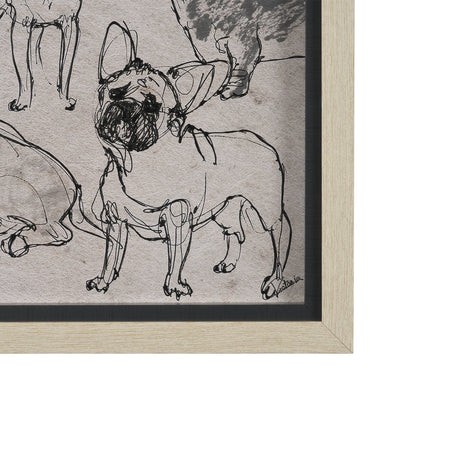 Dog Sketches II by Mercana Studio Hand Embelished Framed Artwork Matted under Glass from Mercana - Luna Furniture