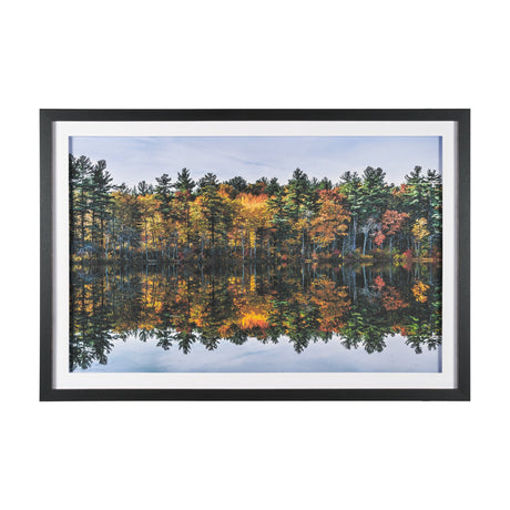 Fall Reflections by Dimitry Papkov Framed Art Print Matted under Glass from Mercana - Luna Furniture