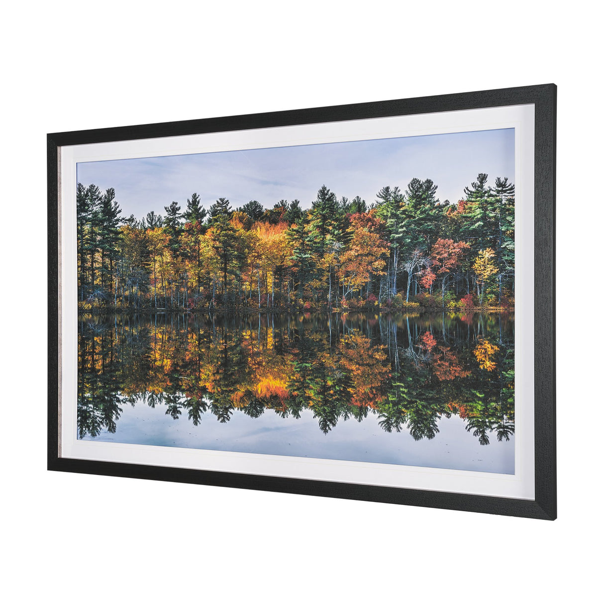 Fall Reflections by Dimitry Papkov Framed Art Print Matted under Glass from Mercana - Luna Furniture