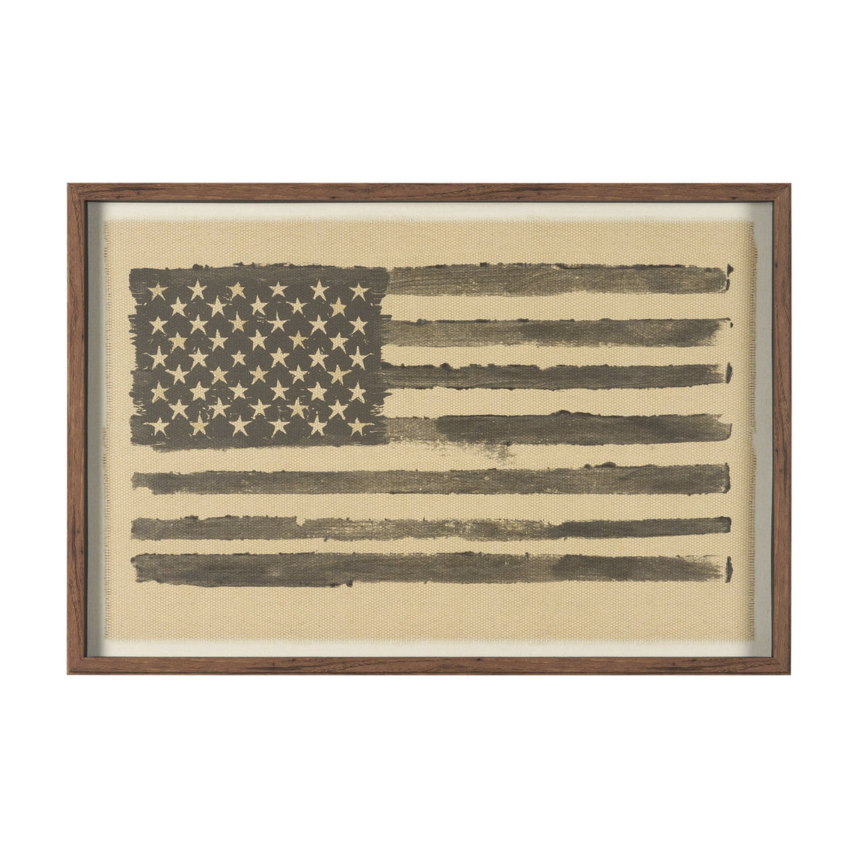 Stars & Stripes by Mercana Studio Hand Embelished Textured Framed Artwork Matted under Glass from Mercana - Luna Furniture