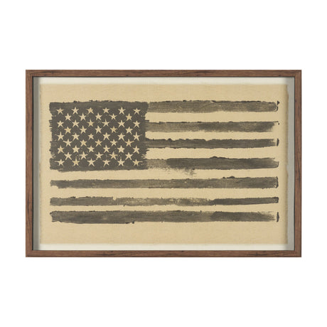Stars & Stripes by Mercana Studio Hand Embelished Textured Framed Artwork Matted under Glass from Mercana - Luna Furniture