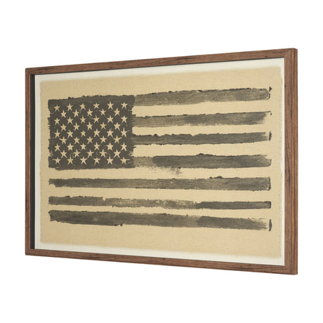 Stars & Stripes by Mercana Studio Hand Embelished Textured Framed Artwork Matted under Glass from Mercana - Luna Furniture