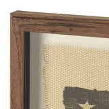 Stars & Stripes by Mercana Studio Hand Embelished Textured Framed Artwork Matted under Glass from Mercana - Luna Furniture