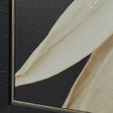 Quiet by Olivia Joy StClaire Hand-Embellished Textured Framed Canvas Art Print from Mercana - Luna Furniture
