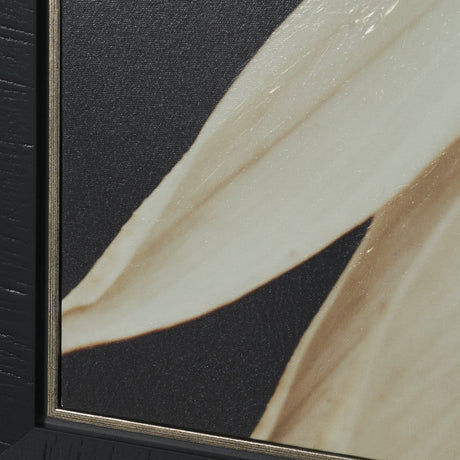 Quiet by Olivia Joy StClaire Hand-Embellished Textured Framed Canvas Art Print from Mercana - Luna Furniture