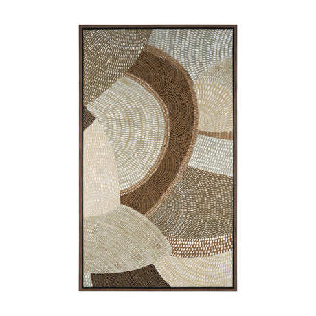 Mystic Patterns by Emma Peal Hand-Embellished Textured Framed Canvas Artwork from Mercana - Luna Furniture