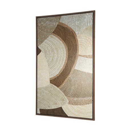 Mystic Patterns by Emma Peal Hand-Embellished Textured Framed Canvas Artwork from Mercana - Luna Furniture