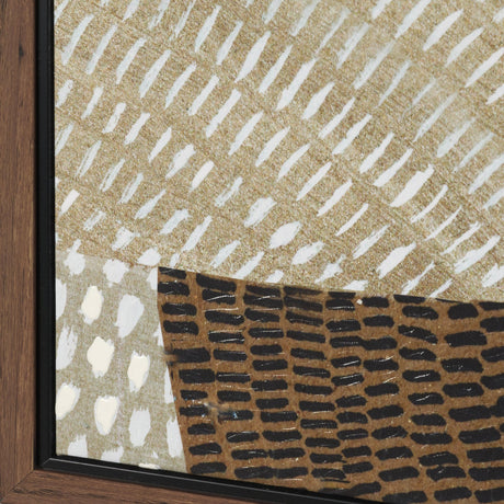 Mystic Patterns by Emma Peal Hand-Embellished Textured Framed Canvas Artwork from Mercana - Luna Furniture