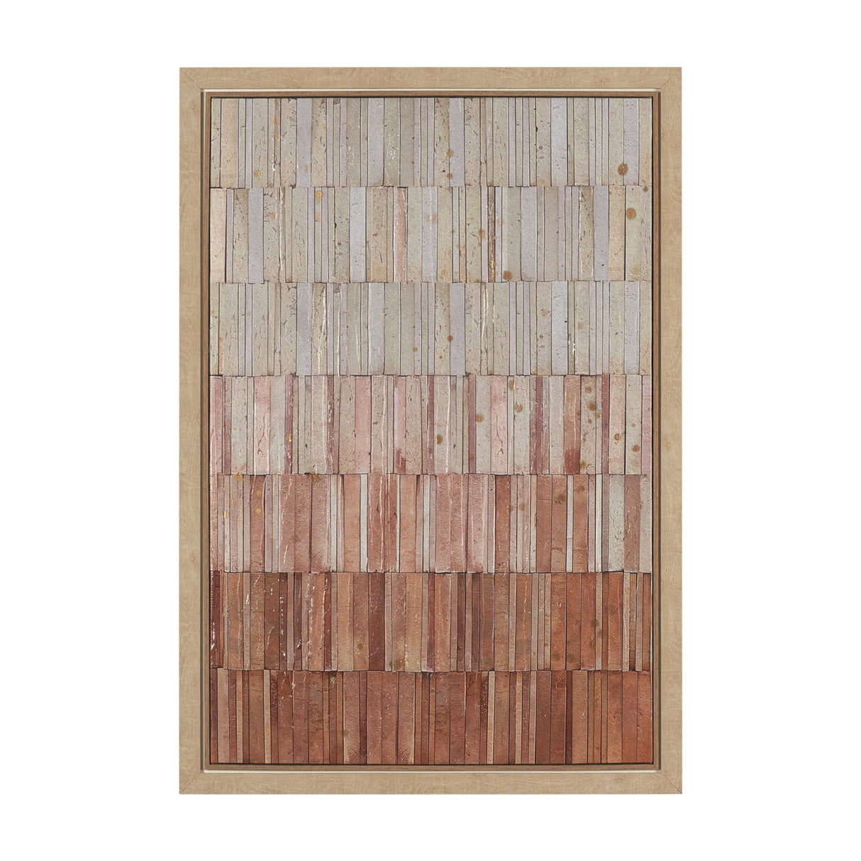 Terracotta Wall I by Flora Kouta Hand-Embellished Textured Framed Canvas Artwork from Mercana - Luna Furniture