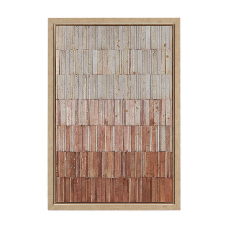 Terracotta Wall I by Flora Kouta Hand-Embellished Textured Framed Canvas Artwork from Mercana - Luna Furniture