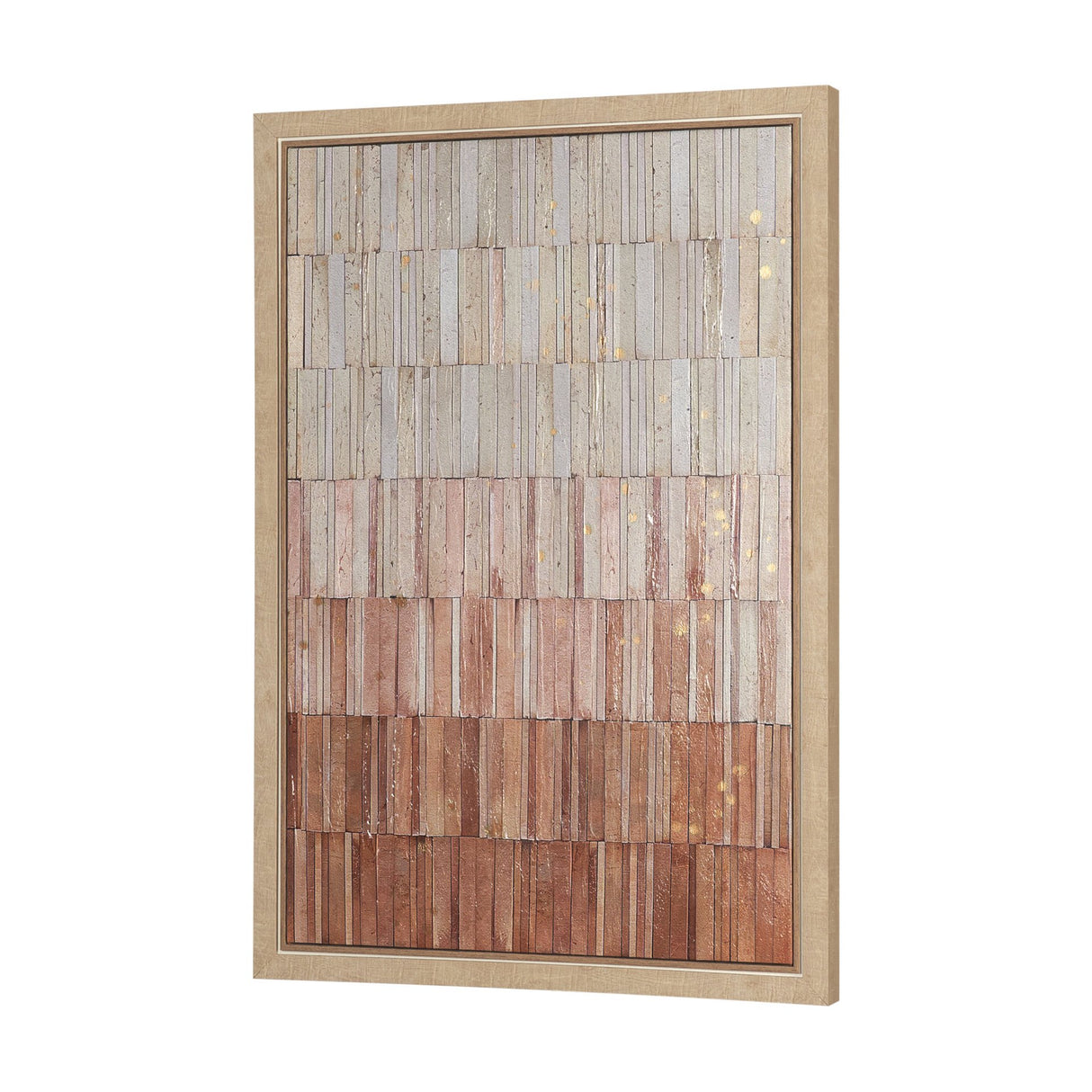Terracotta Wall I by Flora Kouta Hand-Embellished Textured Framed Canvas Artwork from Mercana - Luna Furniture