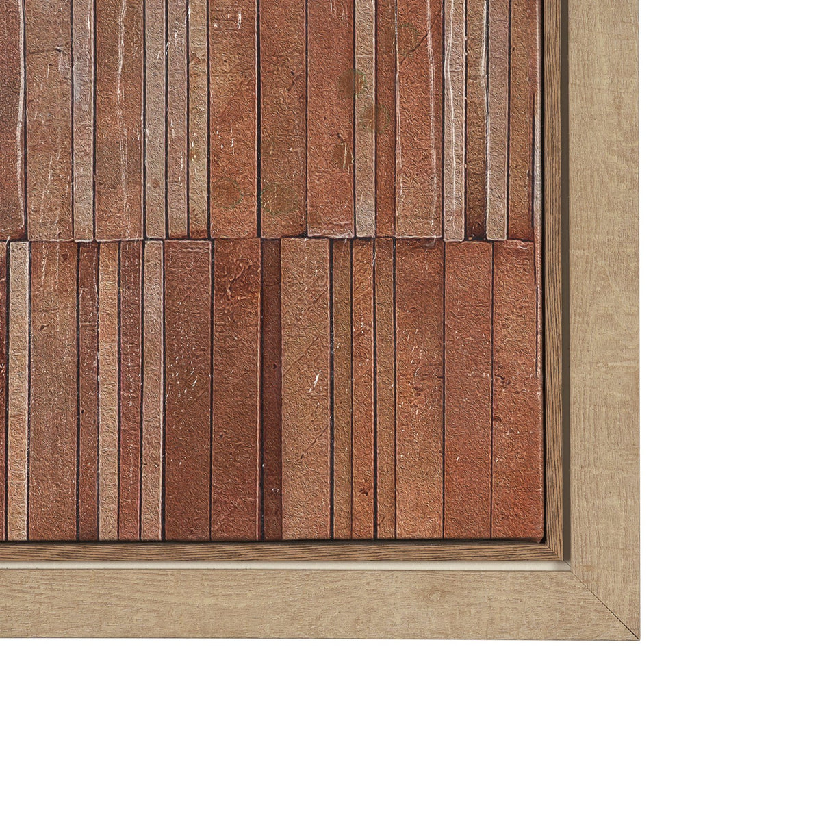 Terracotta Wall I by Flora Kouta Hand-Embellished Textured Framed Canvas Artwork from Mercana - Luna Furniture