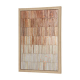 Terracotta Wall II by Flora Kouta Hand-Embellished Textured Framed Canvas Artwork from Mercana - Luna Furniture