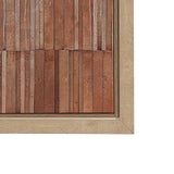 Terracotta Wall III by Flora Kouta Hand-Embellished Textured Framed Canvas Artwork from Mercana - Luna Furniture