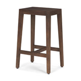 Colony Medium-Dark Brown Solid Wood Counter Stool from Mercana - Luna Furniture