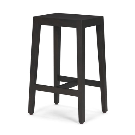 Colony Black-Brown Solid Wood Counter Stool from Mercana - Luna Furniture