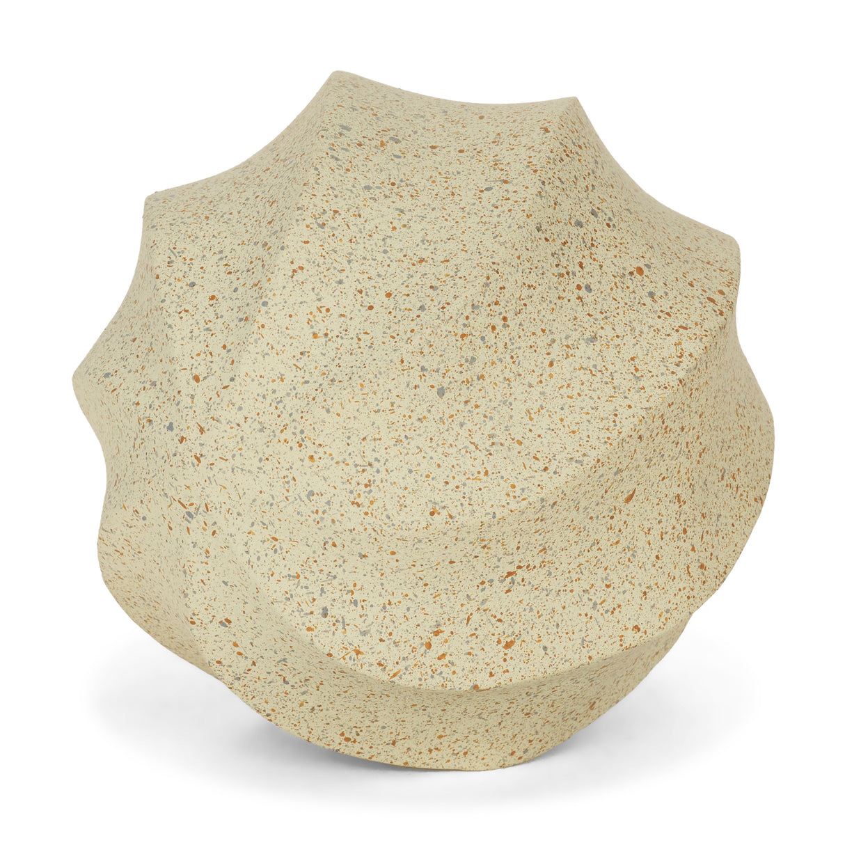 Imani Large Sculptural Textured Beige Metal Decorative Orb Object from Mercana - Luna Furniture