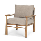Witton Gray Fabric Beech Wood Slingback Backrest Accent Lounge Chair from Mercana - Luna Furniture