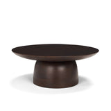 Sadira Small Mid-Dark Brown Solid Wood Round Riser from Mercana - Luna Furniture