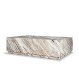 Matteo Solid Pink Marble Rectangular Coffee Table from Mercana - Luna Furniture