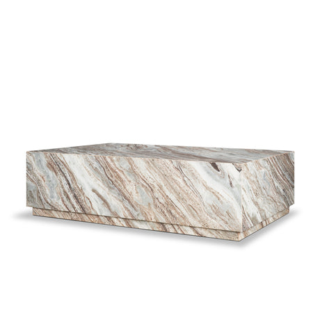 Matteo Solid Pink Marble Rectangular Coffee Table from Mercana - Luna Furniture