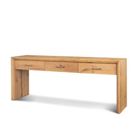 Belford 72" Light Brown Oak Wood Console Table from Mercana - Luna Furniture