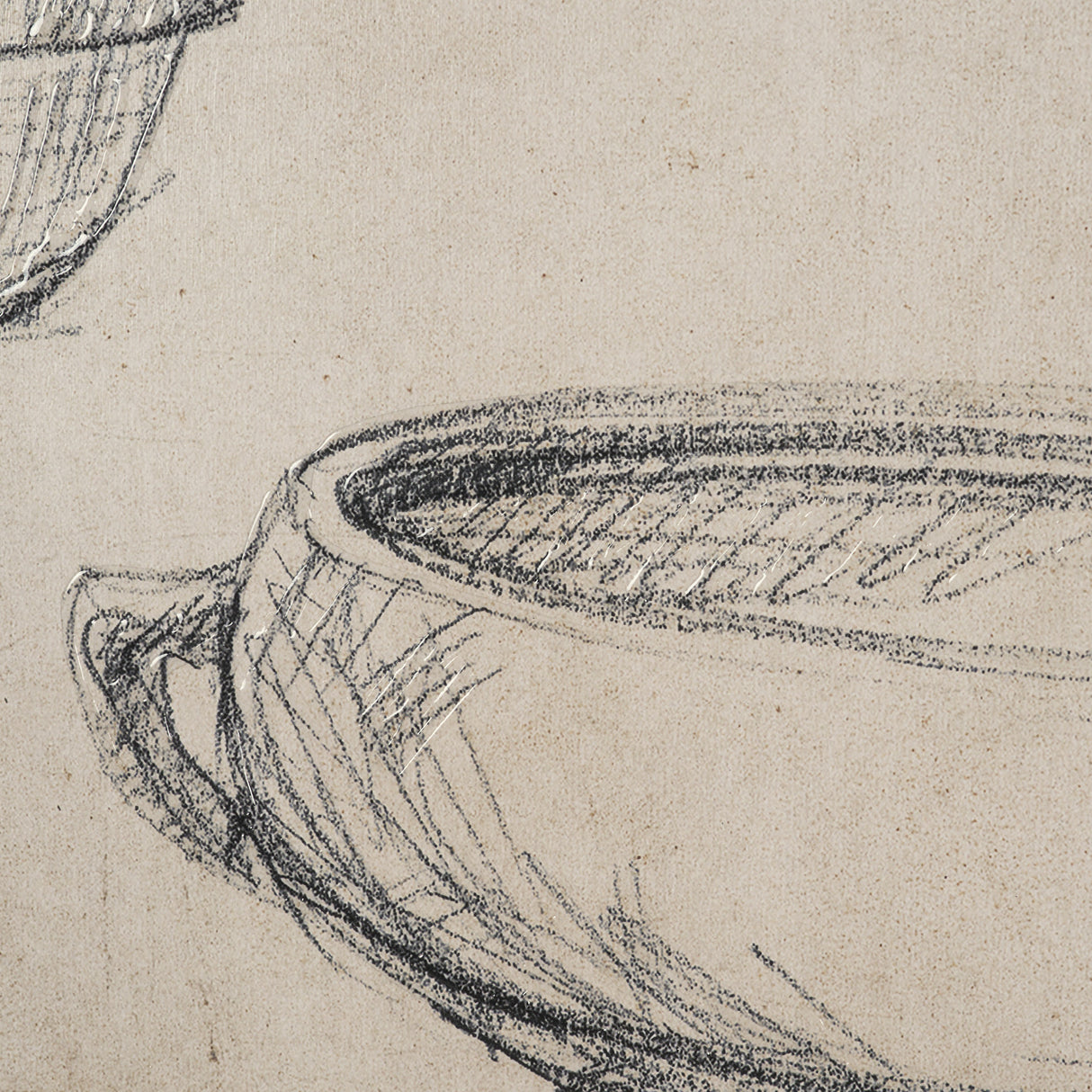 Vintage Tableware Sketch (Set of 2) by Mercana Studio Hand Embelished Textured Framed Canvas Matted from Mercana - Luna Furniture