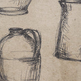 Vintage Tableware Sketch (Set of 2) by Mercana Studio Hand Embelished Textured Framed Canvas Matted from Mercana - Luna Furniture