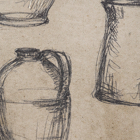 Vintage Tableware Sketch (Set of 2) by Mercana Studio Hand Embelished Textured Framed Canvas Matted from Mercana - Luna Furniture