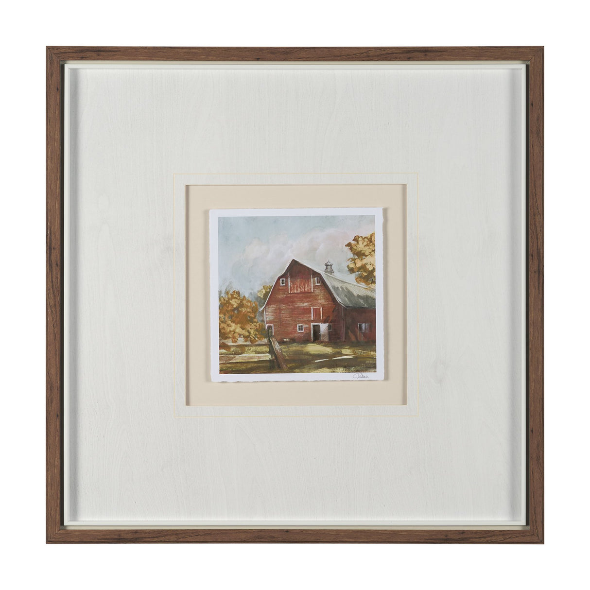 Day at the Farm II by Mercana Studio Hand Embelished Framed Artwork Matted under Glass from Mercana - Luna Furniture