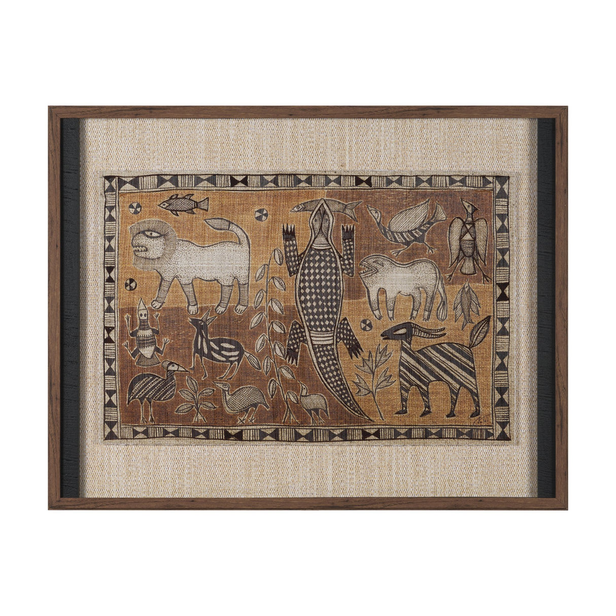 Jungle Harmony by Mercana Studio Hand Embelished Textured Framed Artwork Matted under Glass from Mercana - Luna Furniture