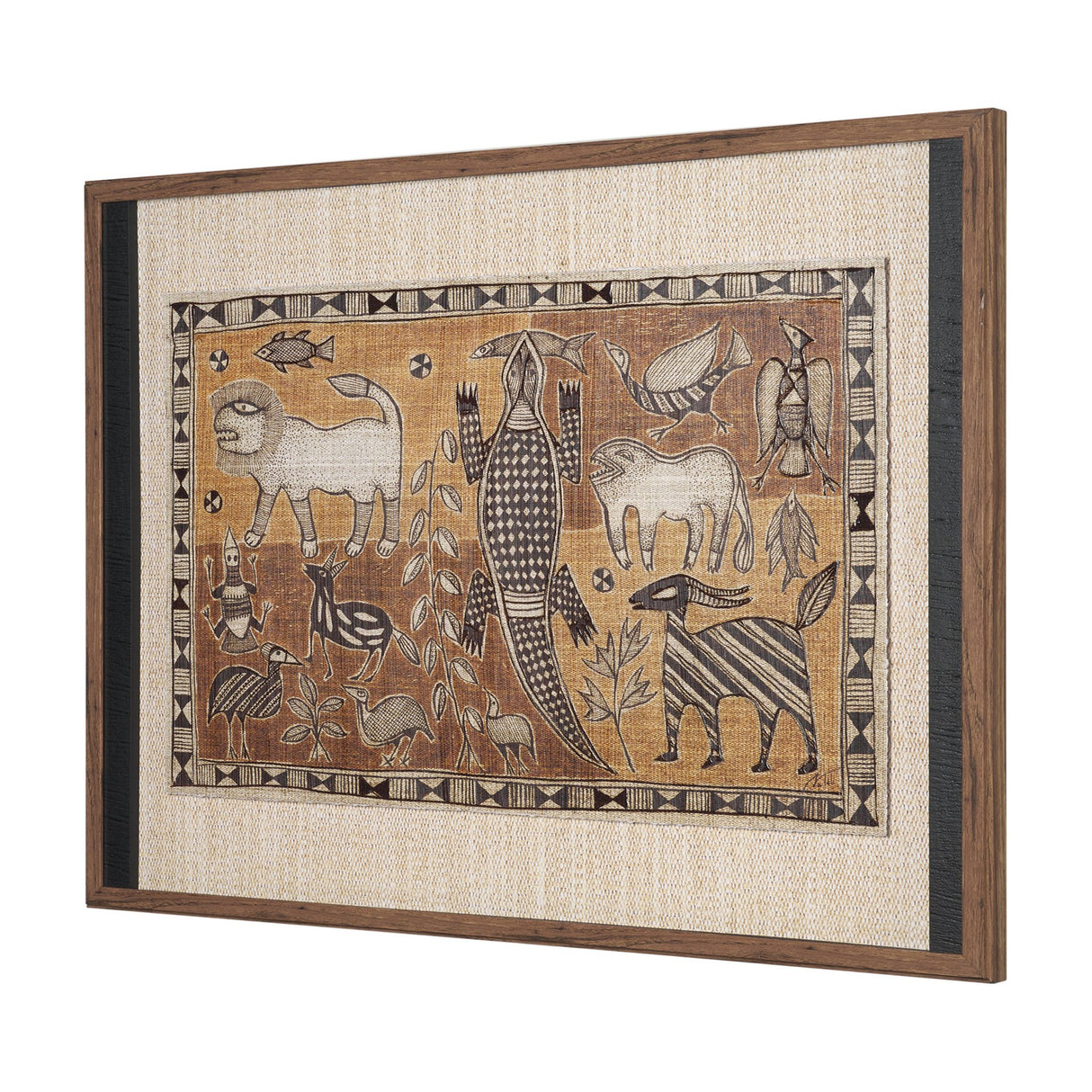 Jungle Harmony by Mercana Studio Hand Embelished Textured Framed Artwork Matted under Glass from Mercana - Luna Furniture