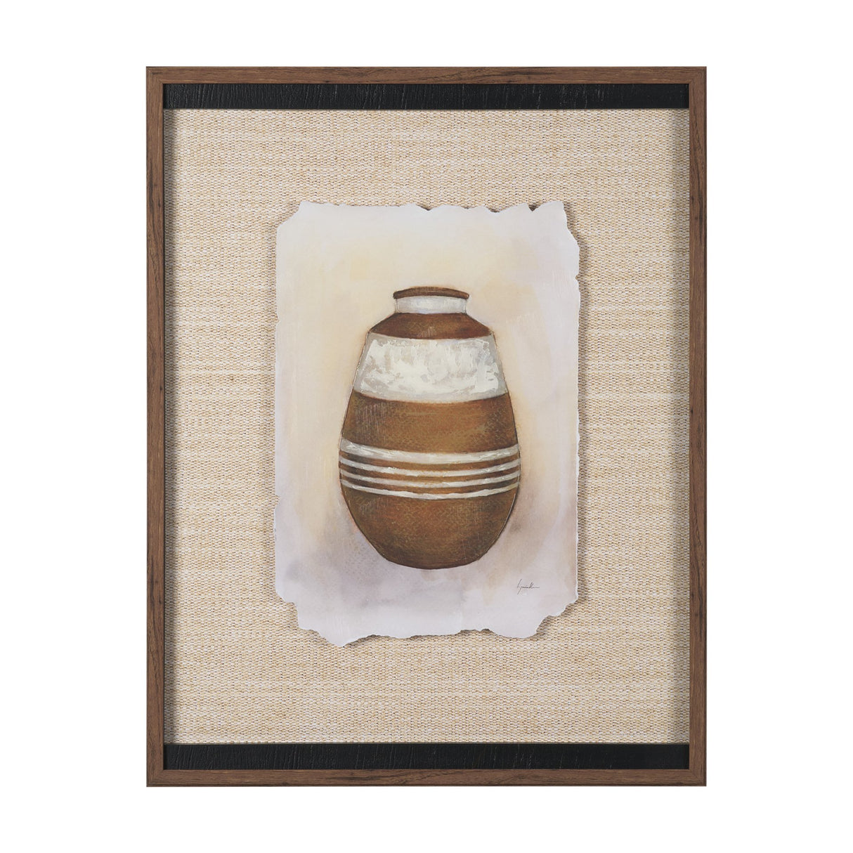 Peruvian Beginnings I by Mercana Studio Hand Embelished Textured Framed Artwork Matted under Glass from Mercana - Luna Furniture