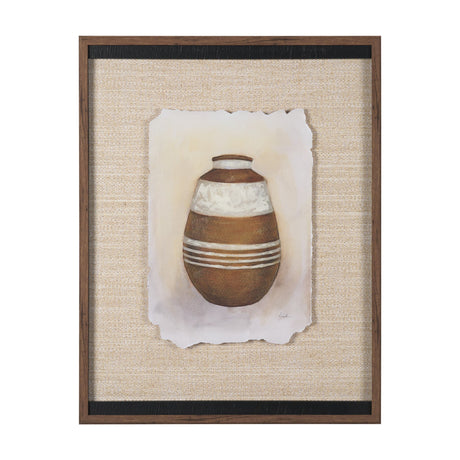 Peruvian Beginnings I by Mercana Studio Hand Embelished Textured Framed Artwork Matted under Glass from Mercana - Luna Furniture