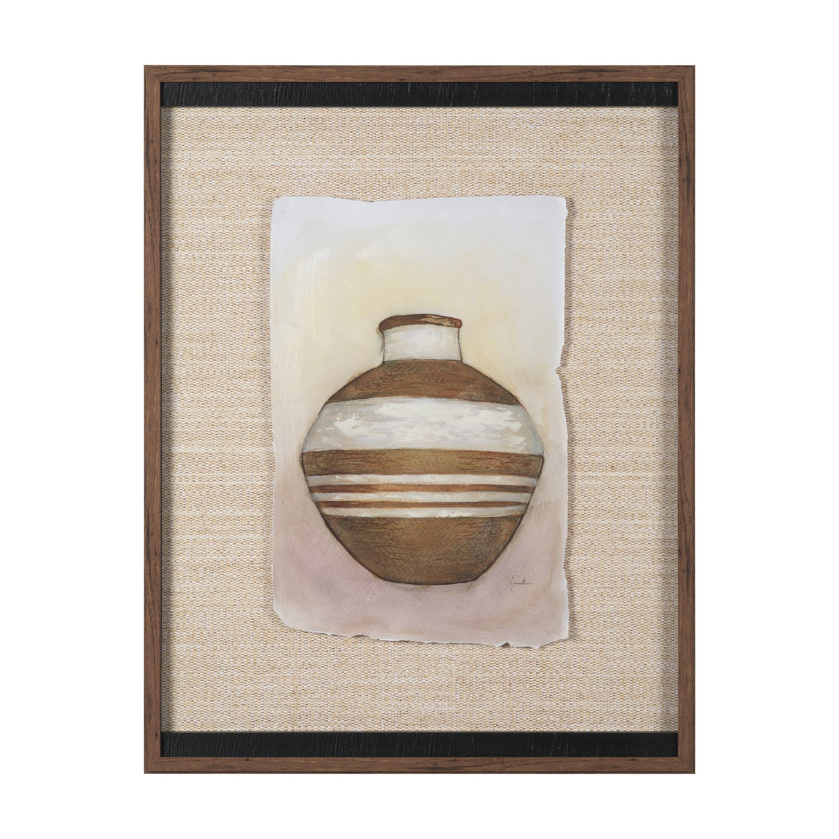 Peruvian Beginnings II by Mercana Studio Hand Embelished Textured Framed Artwork Matted under Glass from Mercana - Luna Furniture