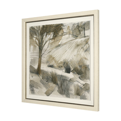 Deer Trail I by Mercana Studio Hand Embelished Textured Framed Artwork Matted under Glass from Mercana - Luna Furniture