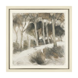 Deer Trail II by Mercana Studio Hand Embelished Textured Framed Artwork Matted under Glass from Mercana - Luna Furniture